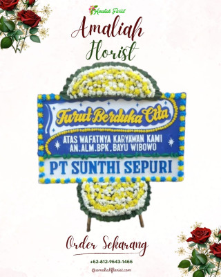 Papan Bunga Duka di Praya